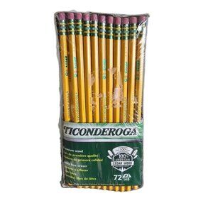 Ticonderoga Yellow Wood Pencils - 72 Pack NEW
